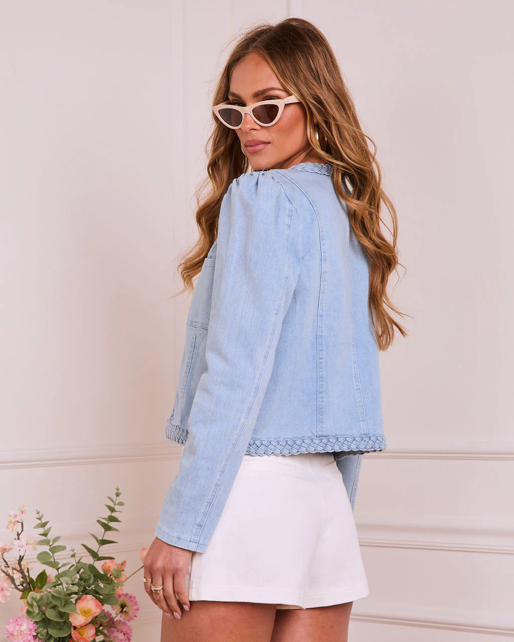 Sidney Braided Trim Twill Jacket - Image 4