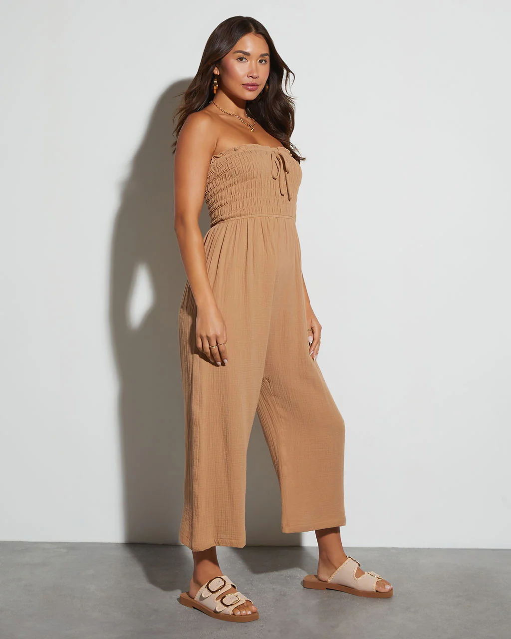 Sloane Strapless Fitted Waist Jumpsuit - Image 2