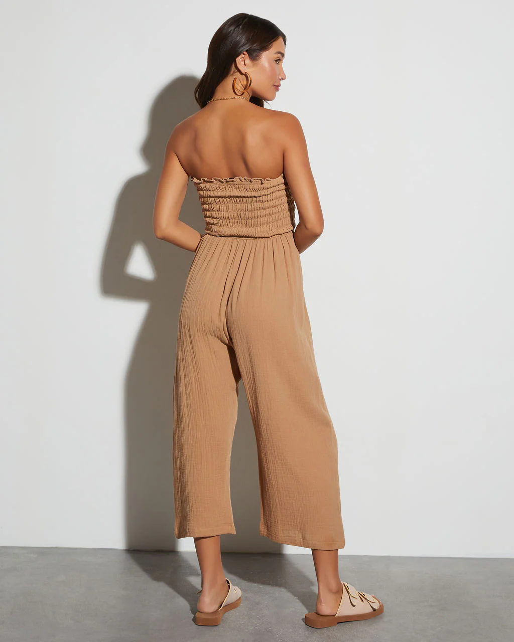 Sloane Strapless Fitted Waist Jumpsuit - Image 3