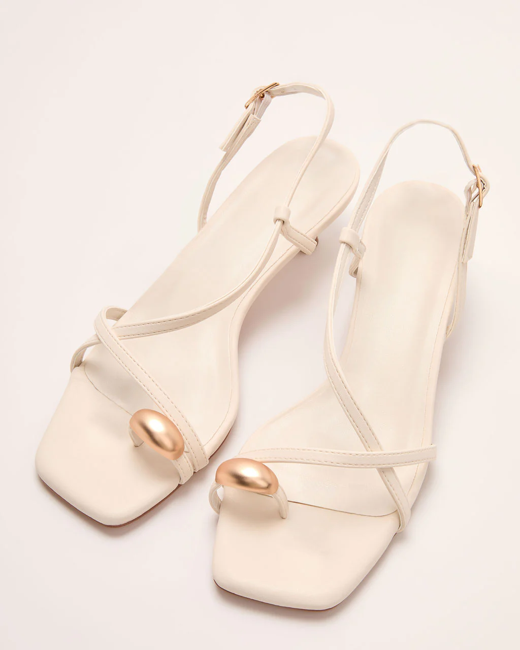 Solira Slingback Toe Ring Kitten Heels - Image 14