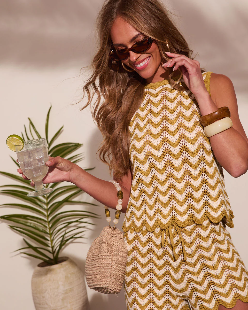 Spritz Season Crochet Chevron Cover Up Top - Image 5