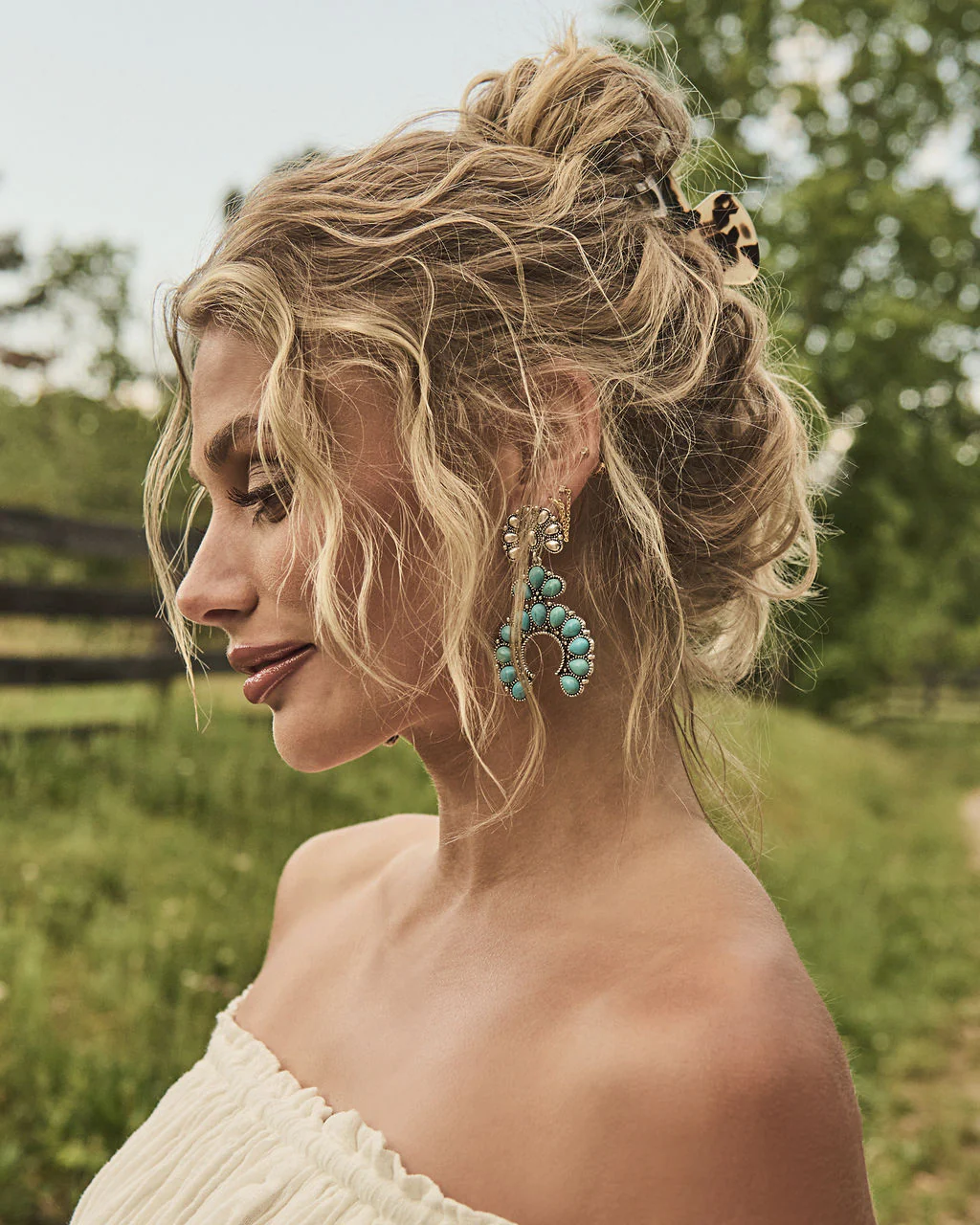 Starlit Canyon Drop Turquoise Earrings - Image 4