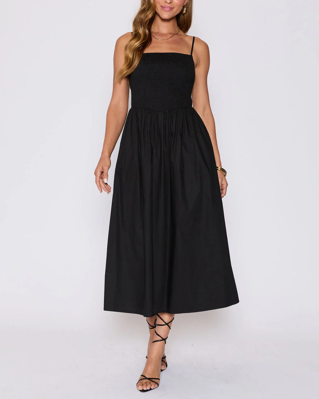 Summer Essential Cotton Smocked Maxi Dress - Image 6