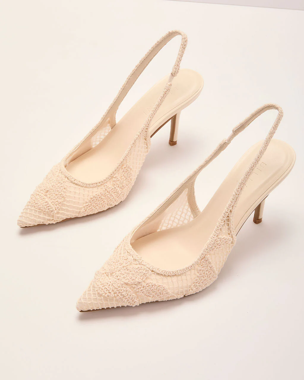 Summer Heiress Crochet Slingback Heels - Image 2