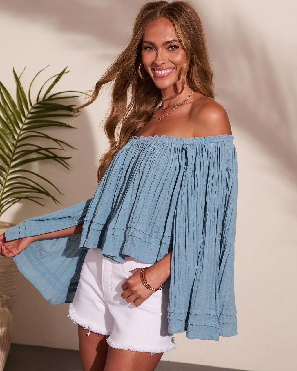 Summer Rodeo Cotton Off The Shoulder Top - Image 9