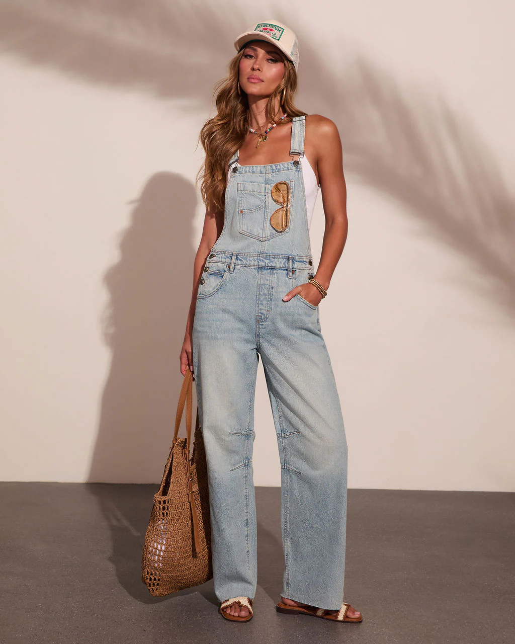 Summer Tide Denim Overalls