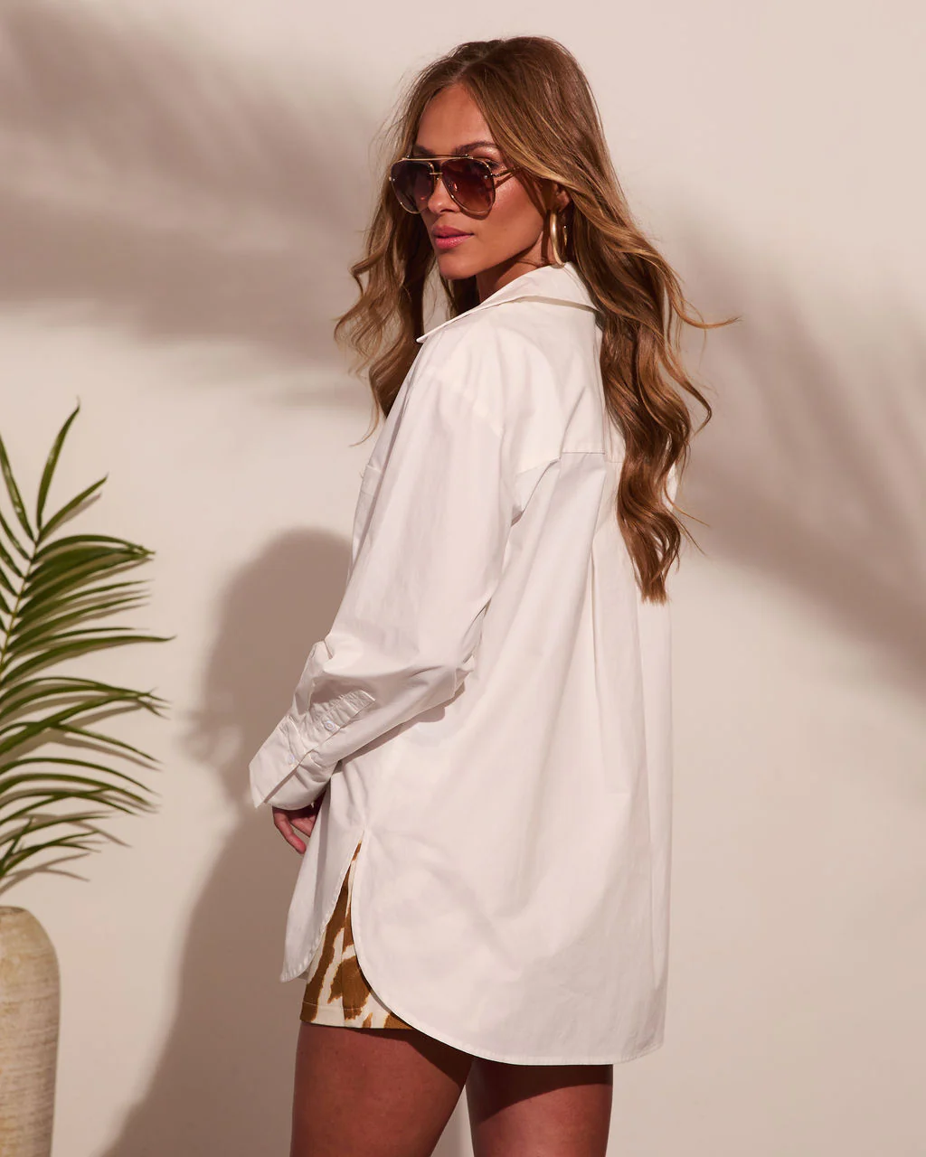 Summer Whisper Cotton Button Down Top - Image 4