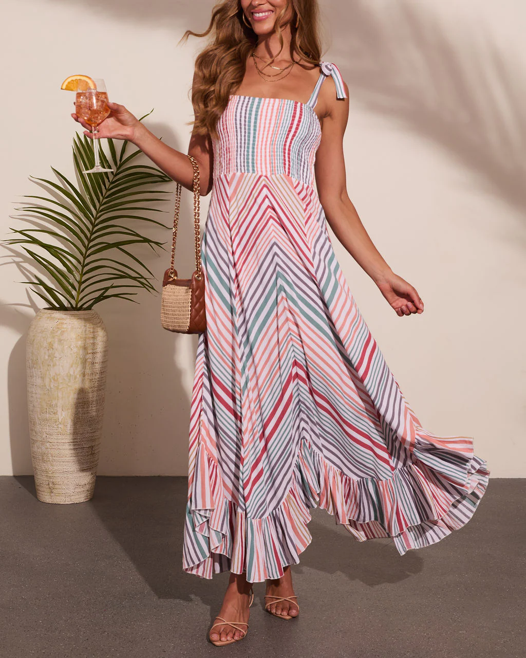 Sunkissed Riot Striped Maxi Dress - Image 5