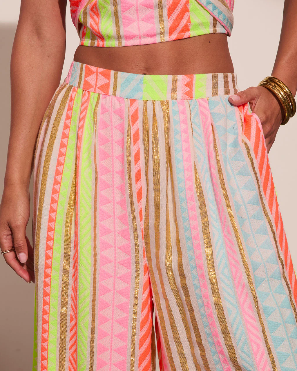 Sunkissed State Striped Abstract Wide Leg Pants - Image 6