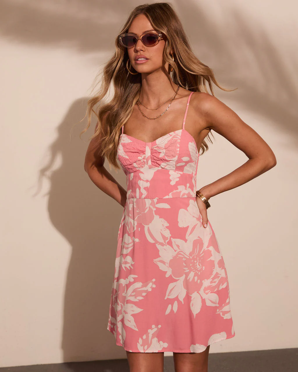 Sunlit Devotion Floral Mini Dress - Image 3