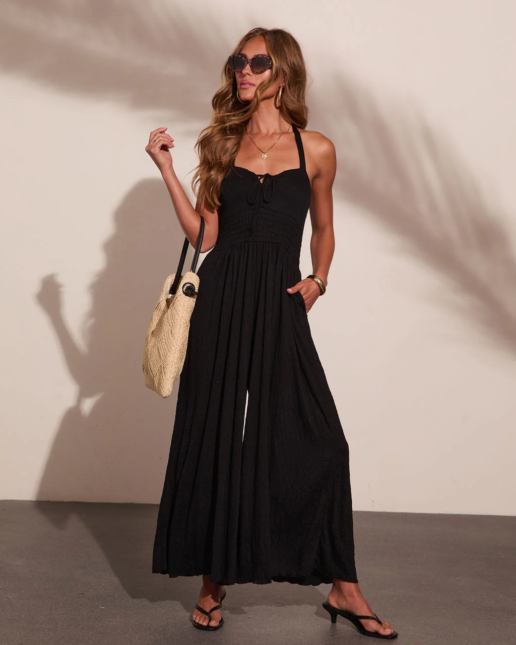 Tailored Ease Halter Neck Jumpsuit