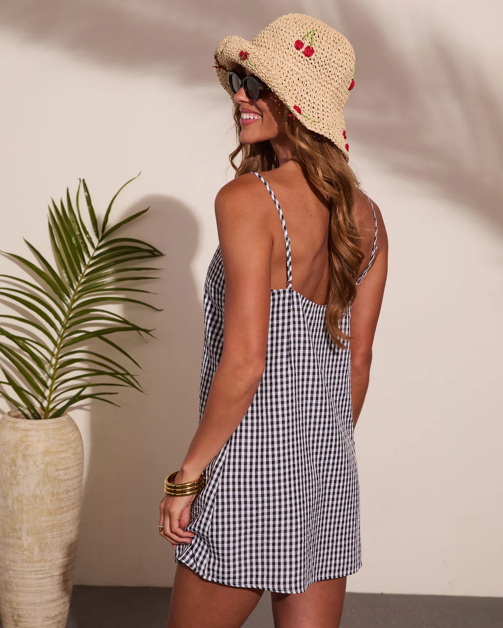 Tanyah Gingham Shift Mini Dress - Image 4
