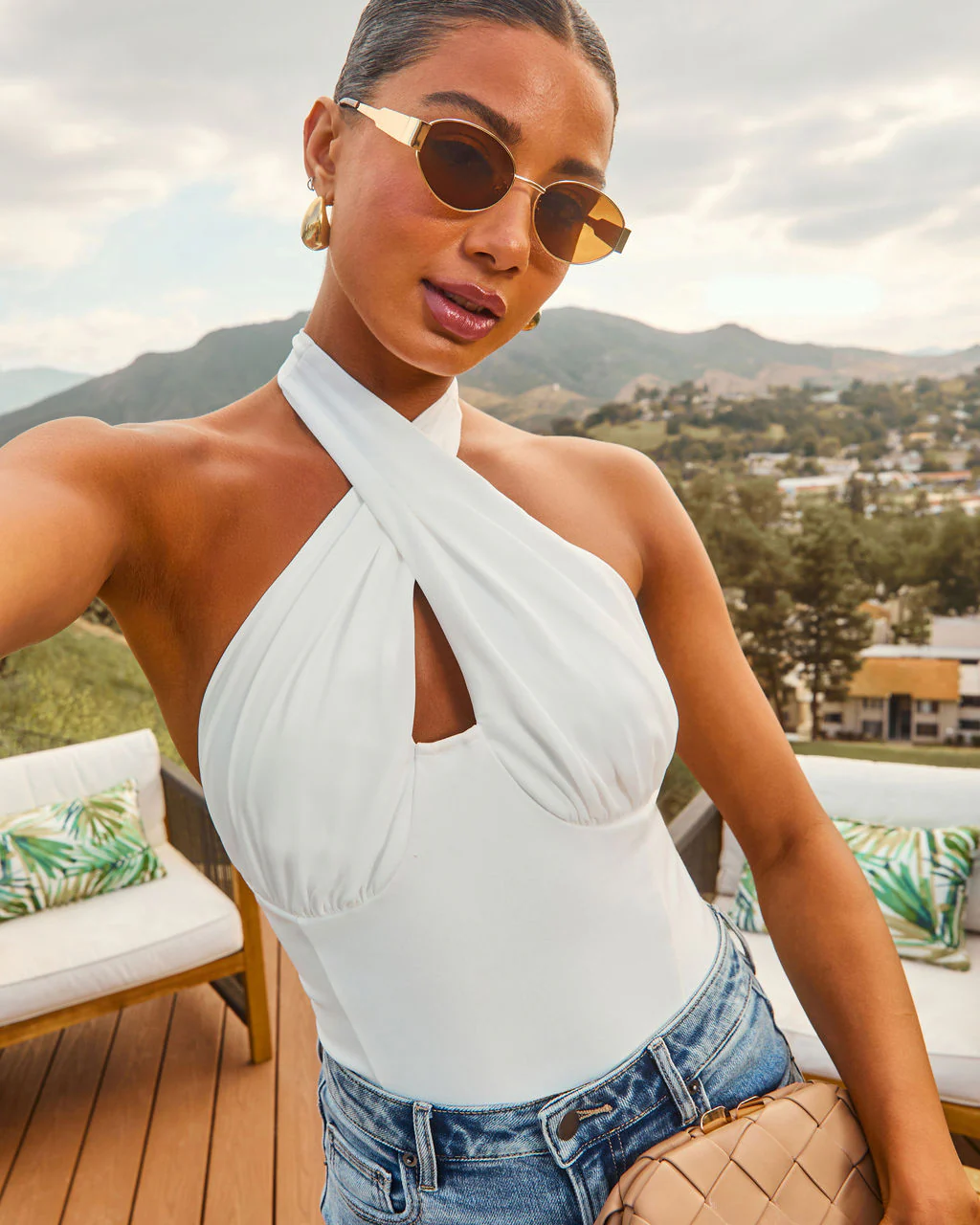 Torey Criss Cross Halter Top - Image 12