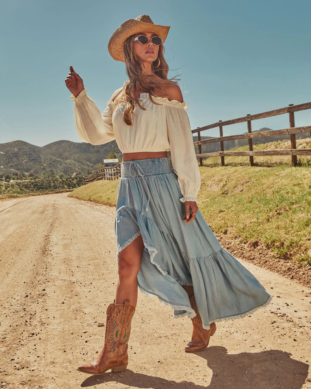 Trail Blazer Embroidered Vegan Leather Western Boots - Image 5