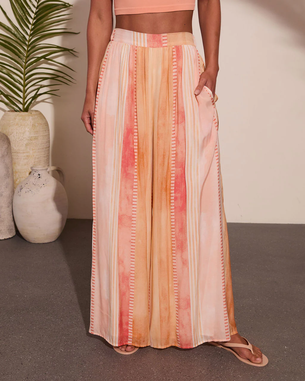 Wander Ready Color Block Wide Leg Pants - Image 2