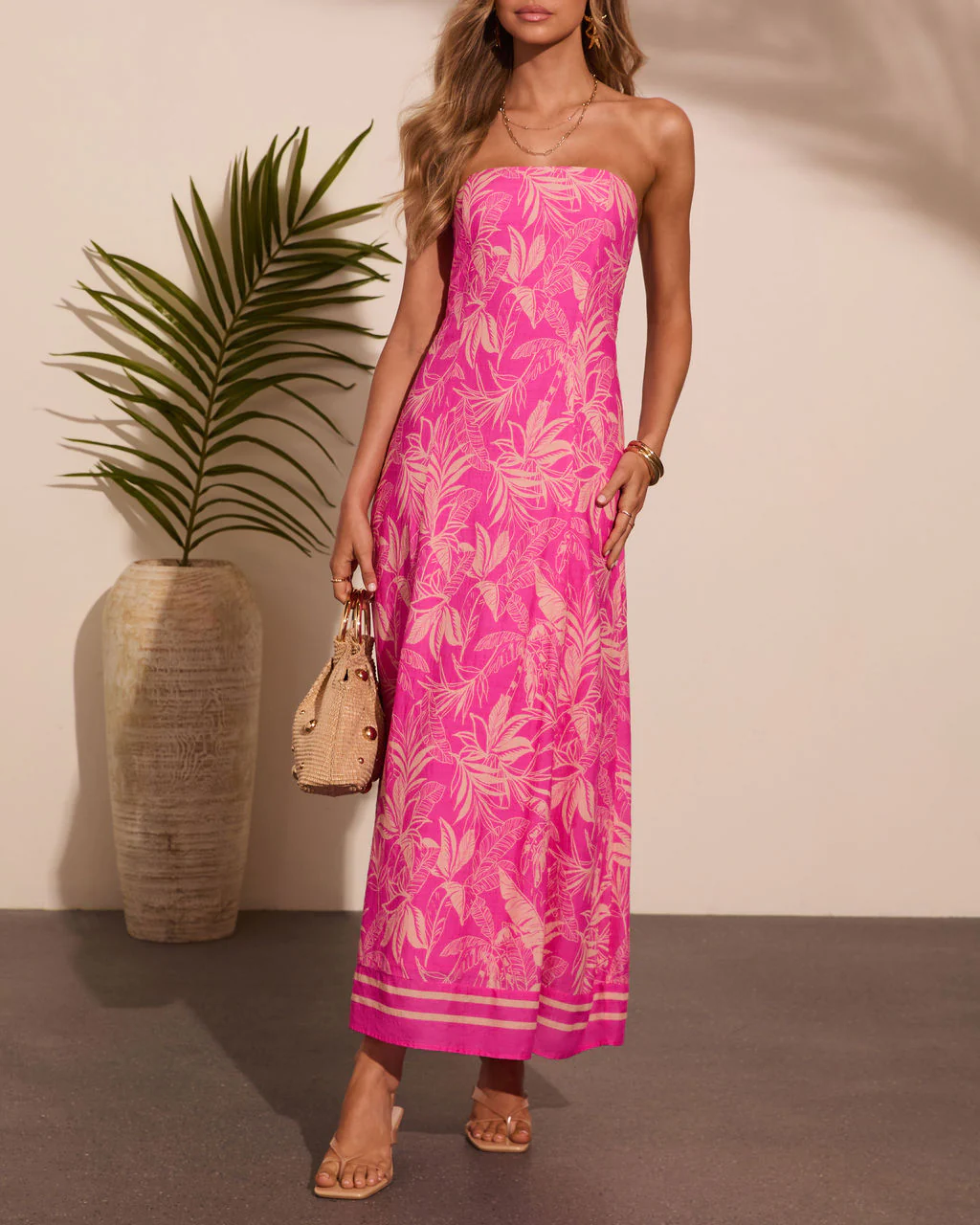 Wishful Bloom Tropical Print Maxi Dress - Image 5